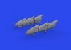 Eduard 648898 Hurricane Mk. I exhaust stacks PRINT HOBBY BOSS 1/48